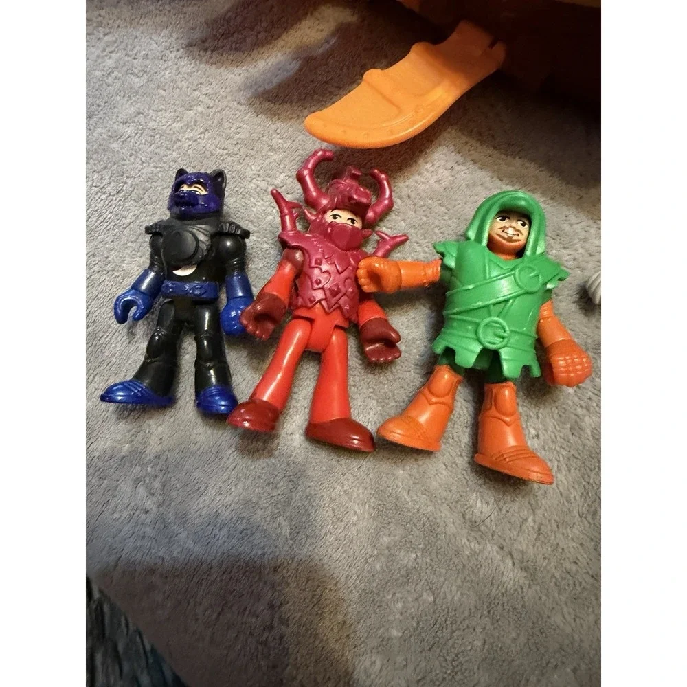 Fisher Price Imaginext Dragon Pirate Ship Boat + Red Dragon & Figures Lot‎